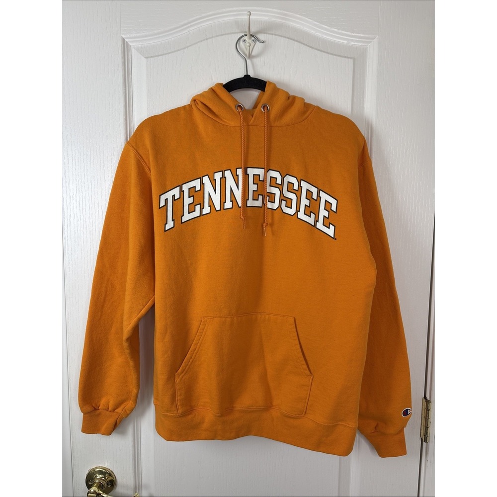 Champion Tennessee Volunteers Hoodie Mens M Orange Arch Spell Out Vols Pullover